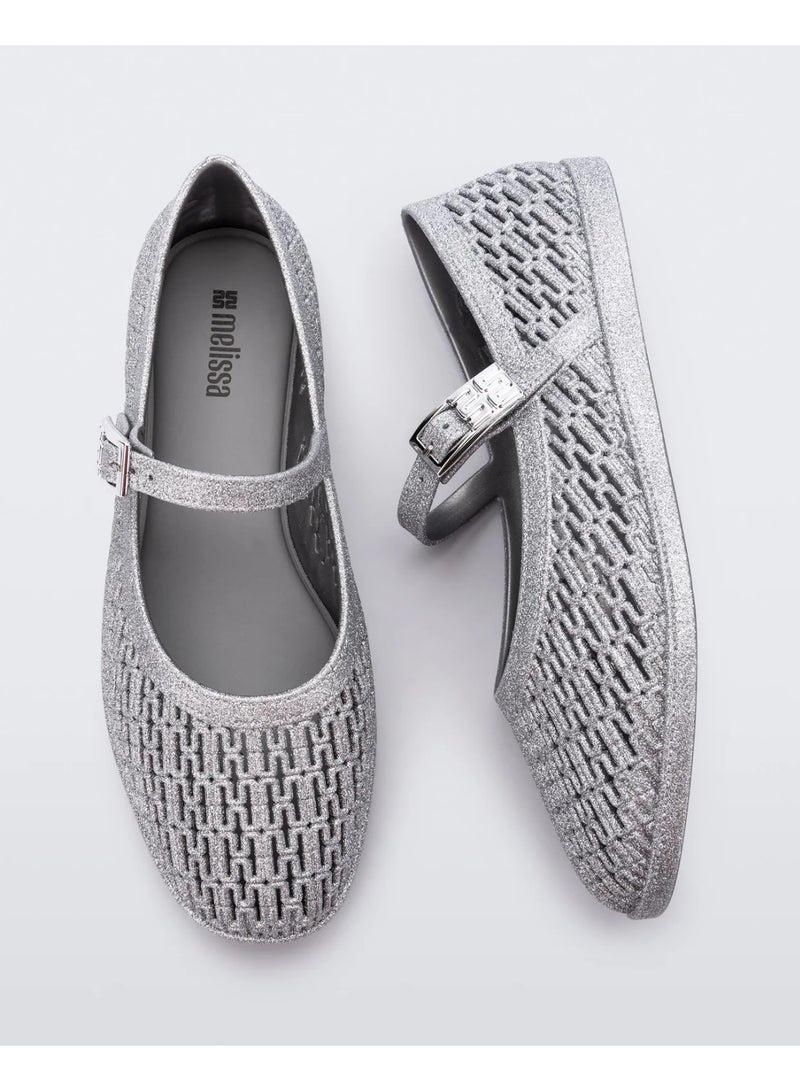 melissa Women's Harper Mary Jane Shiny Jelly Flat - Image 3