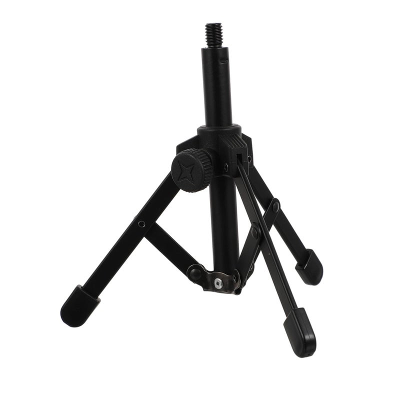 Black Foldable Microphone Tripod Stand Desktop Bracket Strong Support for Broadcast - Image 2