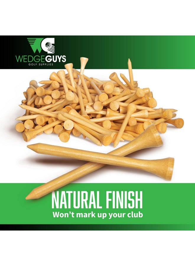 ويدج جايز أوتاد جولف من الخيزران من Wedge Guys مقاس 1-1/2 و2-3/4 و3-1/4 بوصة | 100، 250، 500 أو 1000 قطعة | علامة كرة مجانية - أوتاد جولف أقوى من الخشب، قابلة للتحلل البيولوجي وأقل احتكاكًا | حقيبة كبيرة من أوتاد الجولف المعتمدة من PGA Professional - Image 4