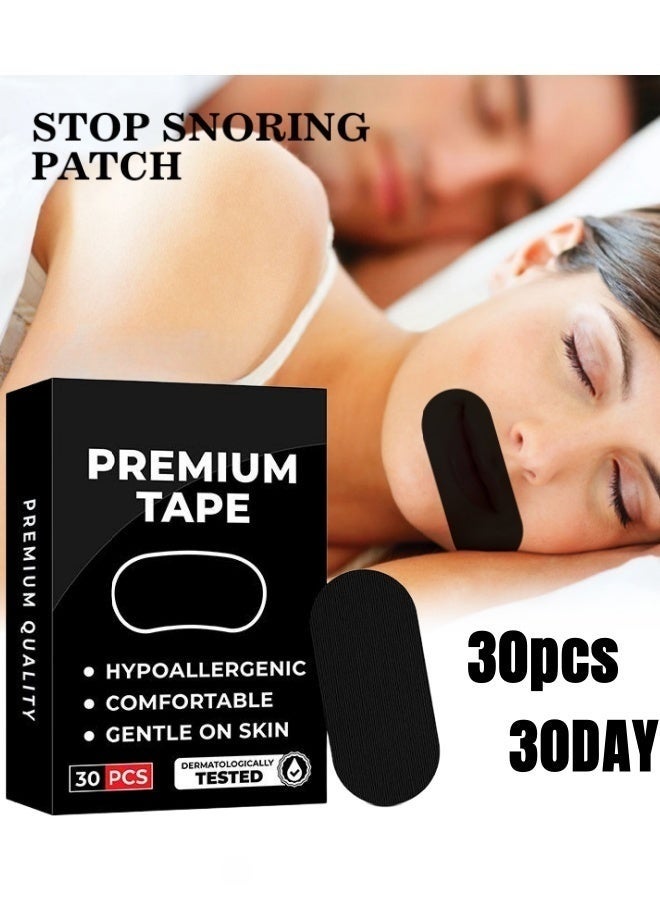 STL 30 Pack Sleep Tape Patch Hypoallergenic Breathable Tape Closed Mouth Patch Breathing Patch Micropore Tape Pain Free Removal Latex Free Gentle On Skin Medical Grade No Irritation - Image 2