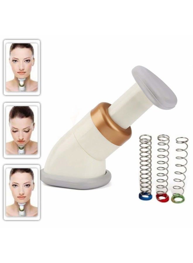 eyxformula Neckline Slimmer & Toning Massager System, Neck Line Neck Exerciser Chin Massager, Thin Jaw Reduce Double Chin, 100 pcs cotton swabs as set, Suitable for Men and Women - Image 1