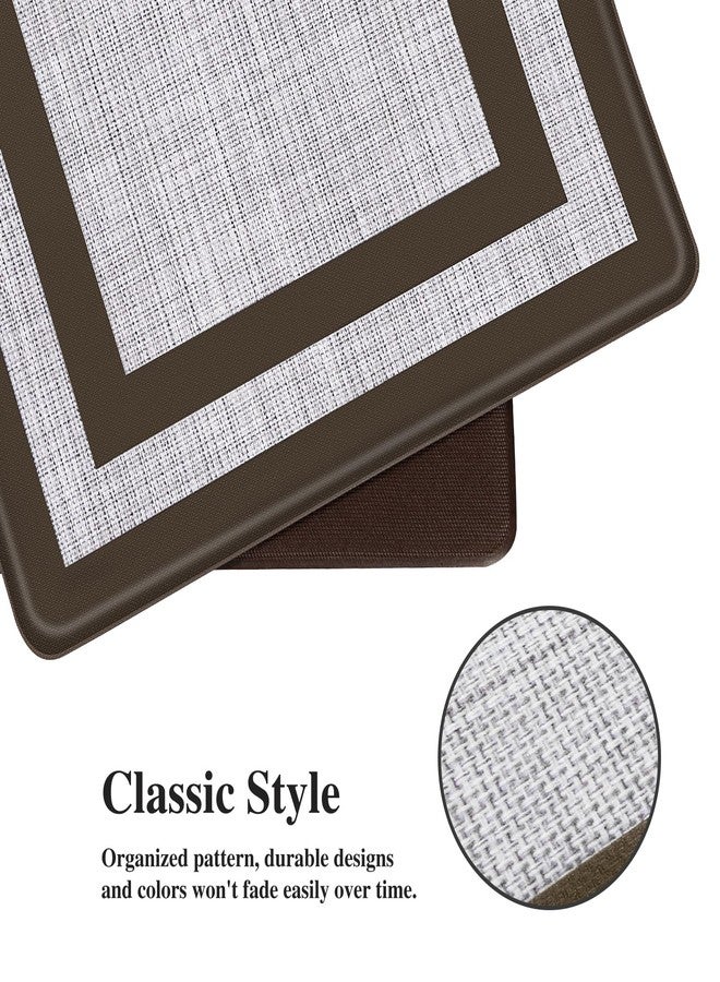 Mattitude Kitchen Mats Set of 2 Cushioned Rugs Anti-Fatigue Mats for Kitchen Floor,Waterproof Non-Slip Mats and Rugs Set for Office,Floor,Laundry 17.3"×29"+17.3"×59",Chocolate - Image 3