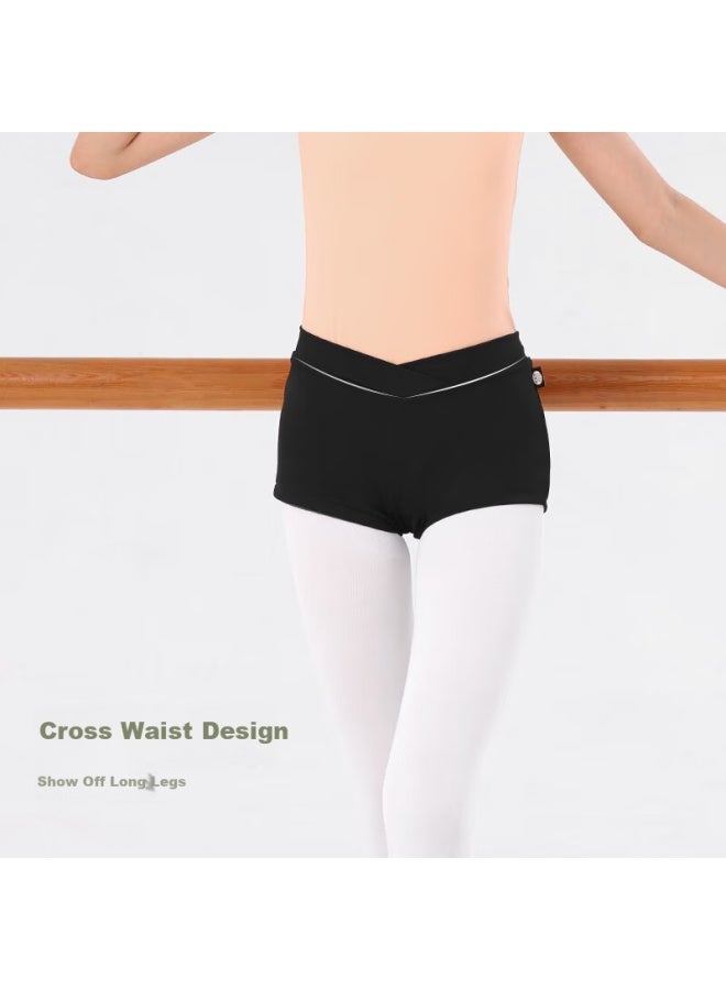 Smart Friends Zhi You Ban Children's Dance Shorts High Waist Shorts Girls Black Ballet Dance Bottoms Practice Dance Grading - Image 4