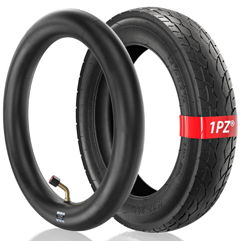 1PZ ER5T02 مجموعة أنابيب داخلية للإطارات الثقيلة 125x225 1212 x214 مع صمام مائل للدراجات الكهربائية سكوترز رازر بوكيت مود كوري شفين GT IZIP eZip