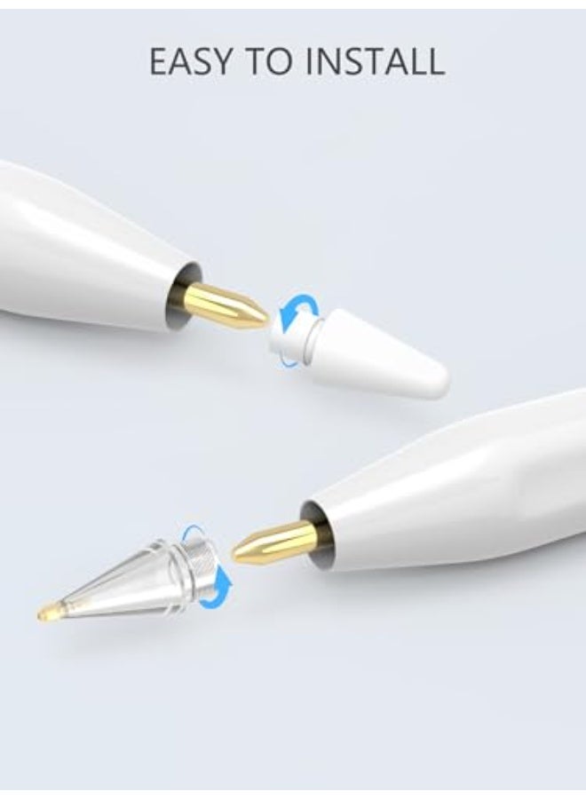 سيوو أطراف قلم Apple Pencil البديلة، عبوة مطورة من ٦ قطع مع حافظة، لا تتآكل، طرف دقيق للتحكم الدقيق، أطراف معدنية، متوافقة مع قلم Apple Pencil الجيل الأول/الجيل الثاني/USB-C وقلم iPad Pro - Image 5