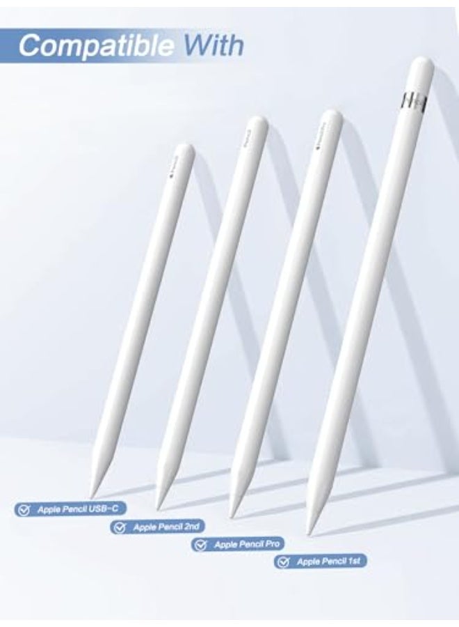 سيوو أطراف قلم Apple Pencil البديلة، عبوة مطورة من ٦ قطع مع حافظة، لا تتآكل، طرف دقيق للتحكم الدقيق، أطراف معدنية، متوافقة مع قلم Apple Pencil الجيل الأول/الجيل الثاني/USB-C وقلم iPad Pro - Image 2