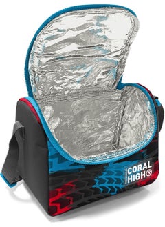 CORAL HIGH Kids Gray Blue Race Car Patterned Thermo Lunch Box 11885  - Image 4
