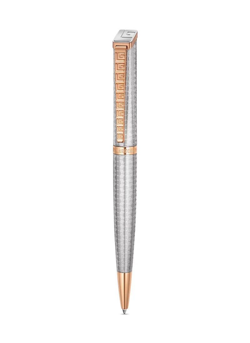 غاي لاروش Andrea Two Tone Silver and Rosegold Pen with Blue Ink