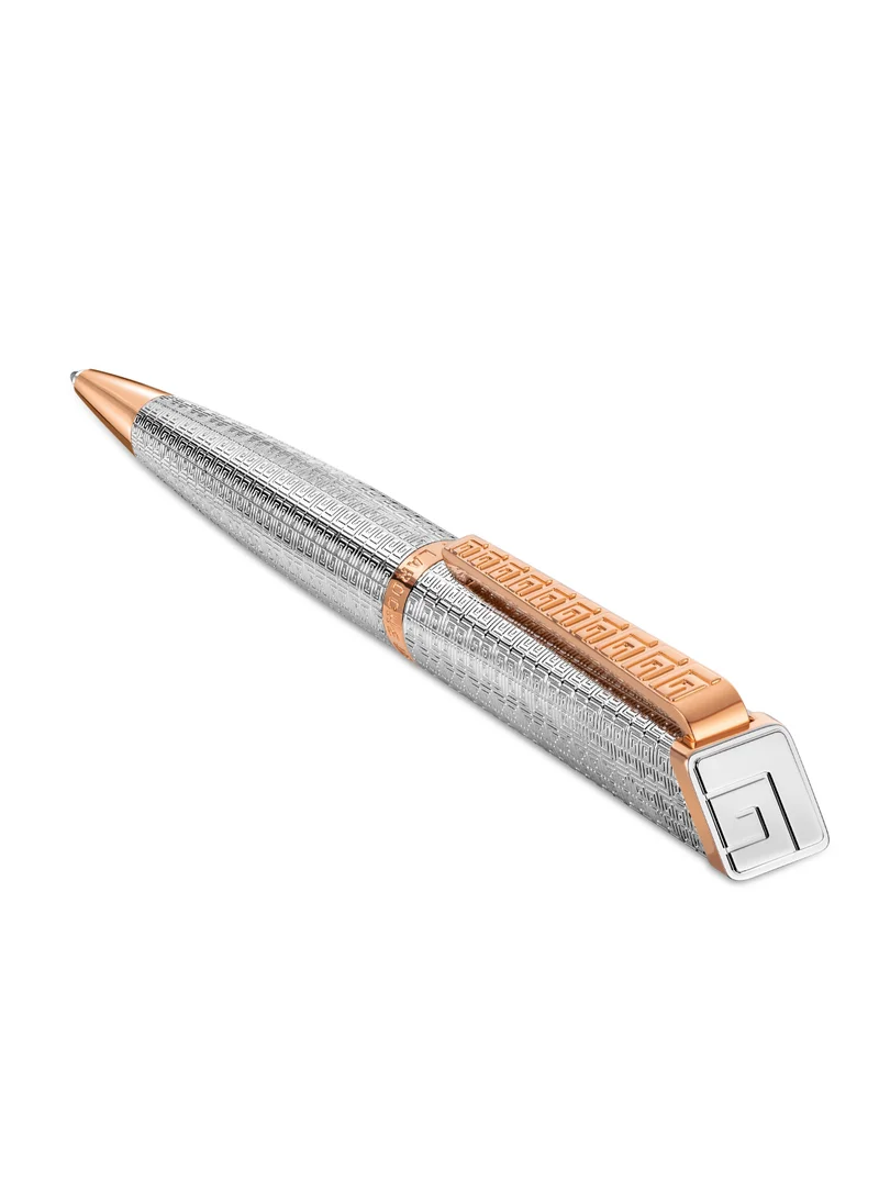 غاي لاروش Andrea Two Tone Silver and Rosegold Pen with Blue Ink