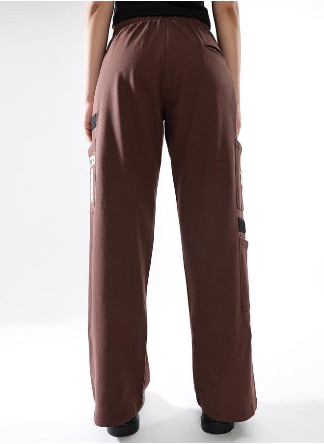 Hubberholme Women Cotton Printed Relaxed-Fit Cargo Joggers  - Image 5