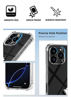 NAFCO For iPhone 16 Pro Max - Ultra Clear Transparent Silicone Drop-Proof Clear Flexible Protective Phone Cover - Transparent  - Image 4