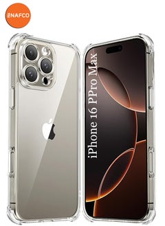 NAFCO For iPhone 16 Pro Max - Ultra Clear Transparent Silicone Drop-Proof Clear Flexible Protective Phone Cover - Transparent  - Image 1