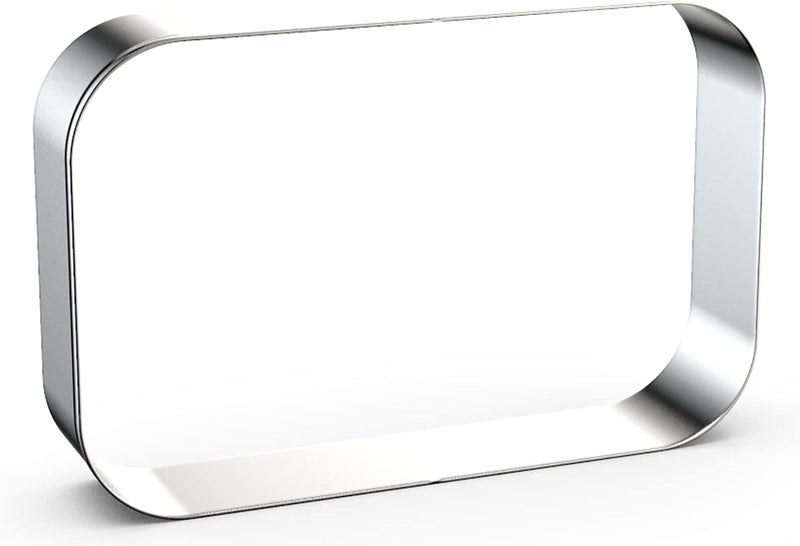 QAAQS Rounded Rectangle Plaque Cookie Cutter Geometric Set for Baking - 5 Inch, 4 Inch, 3 Inch, 2 Inch - Geometric Frame Plaque Cookie Cutters Shapes Molds - Stainless Steel - Image 4