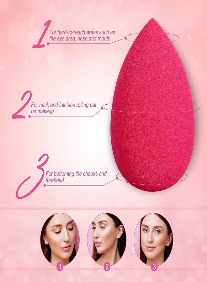 Fennec Mart 6 Pcs Makeup Sponge, Blender Beauty Foundation Blending Sponge Set with Powder Puff Sponge - Image 4