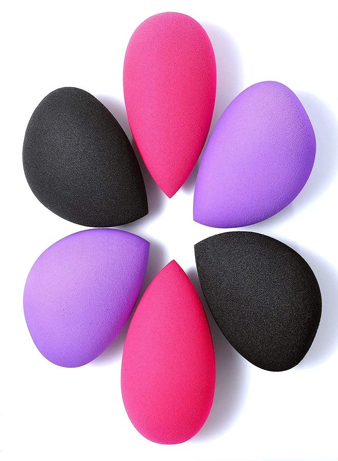 Fennec Mart 6 Pcs Makeup Sponge, Blender Beauty Foundation Blending Sponge Set with Powder Puff Sponge - Image 3