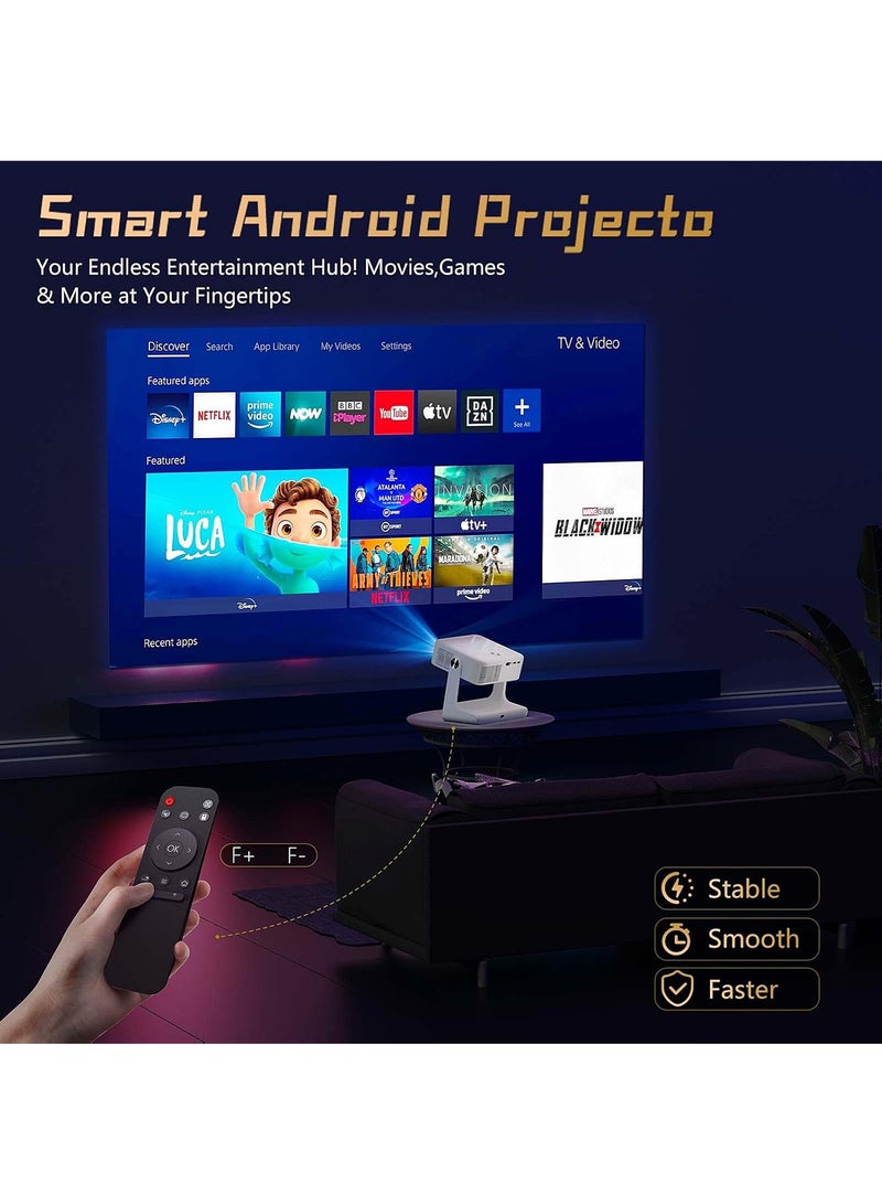 Mi VAZA [Official Google TV] HD LCD Projector - Support Netflix, YouTube, Disney+, Prime Video - Support 4K, 8K - 400ANSI Lumen - Autofocus - Movie Projector with 5G Wifi and Bluetooth - Mobile Home Theater - Compatible with Android/iOS/Windows/TV Stick/HDMI/USB/Game Controller  - Image 5