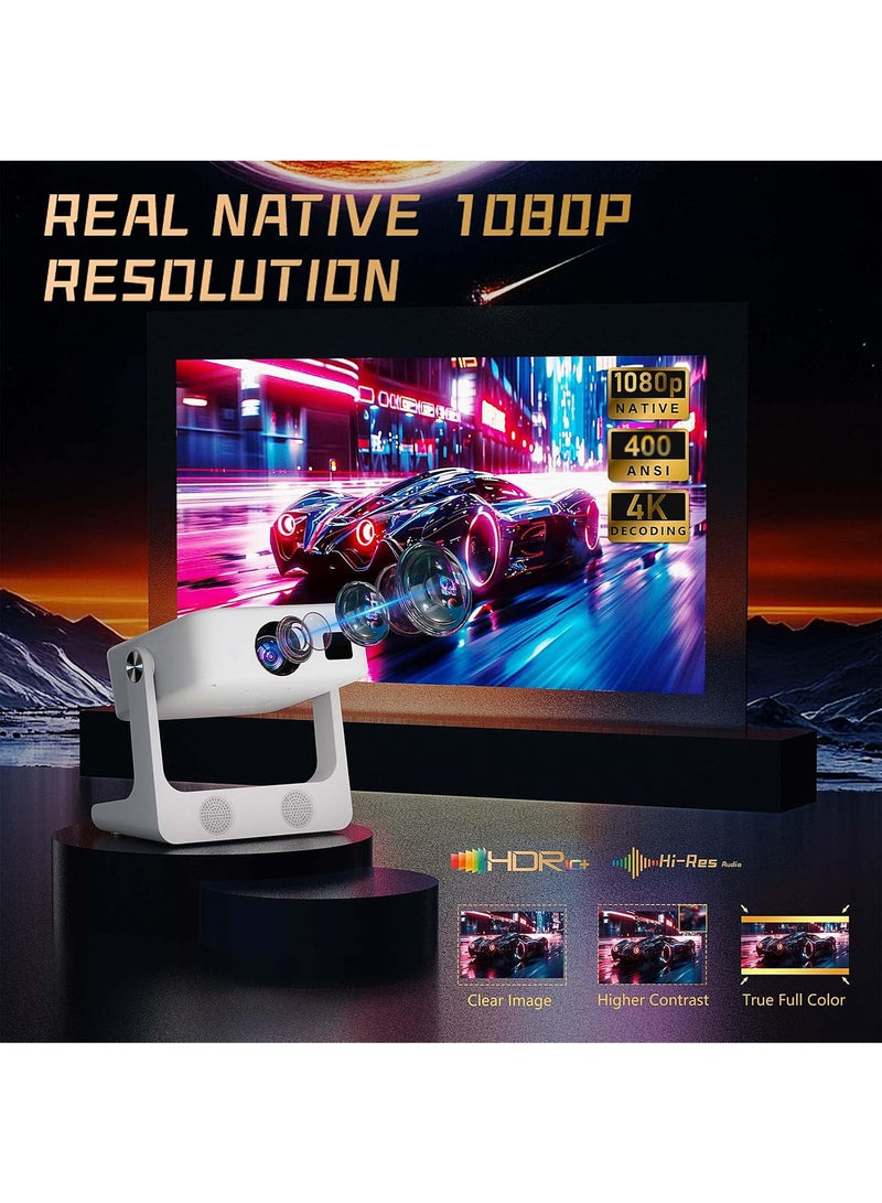 Mi VAZA [Official Google TV] HD LCD Projector - Support Netflix, YouTube, Disney+, Prime Video - Support 4K, 8K - 400ANSI Lumen - Autofocus - Movie Projector with 5G Wifi and Bluetooth - Mobile Home Theater - Compatible with Android/iOS/Windows/TV Stick/HDMI/USB/Game Controller  - Image 3