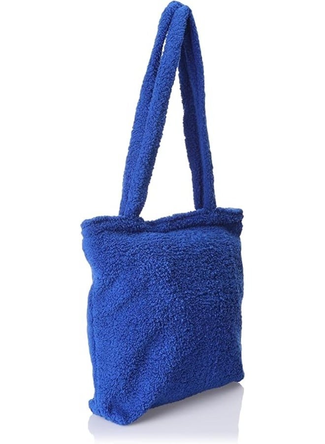 In Your Shoe Blue Fleece Tote Bag - Image 4
