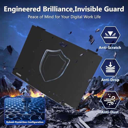 JEEETINTX Magnetic Computer Privacy Screen Filter 24 Inch for Frameless Monitor Thin Bezel 16:9 Widescreen, Hanging Removable Anti Glare Blue Light Privacy Shield Protector Eye Protection - Image 3
