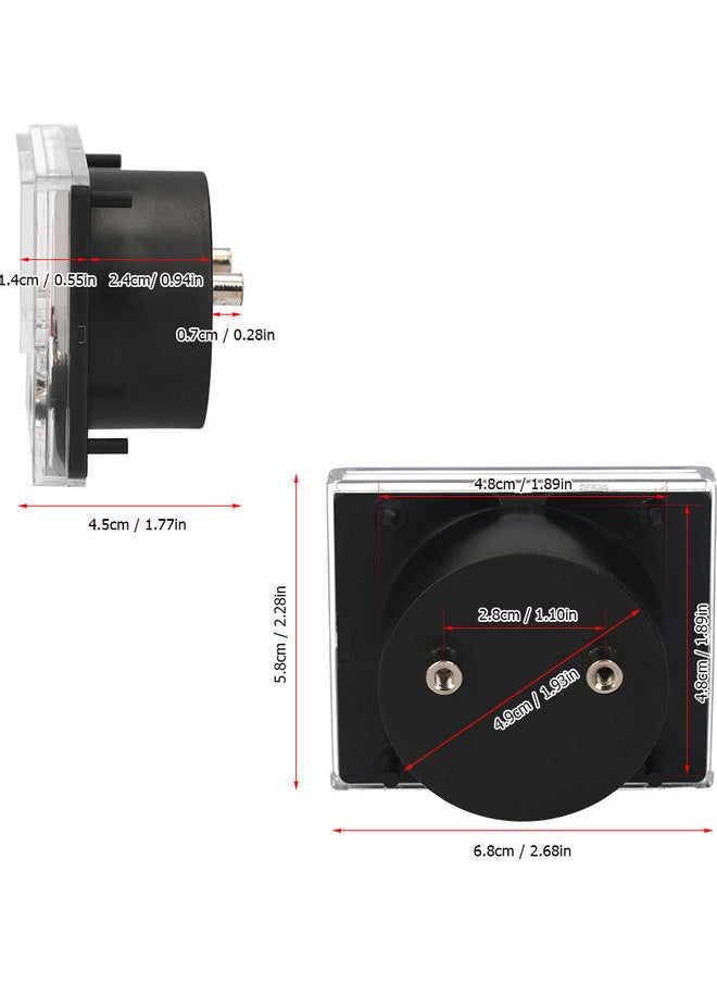 NIBEMINENT Analog Current Ammeter Black/White  - Image 3