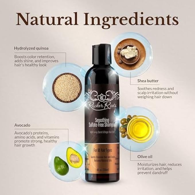 Rucker Roots SMOOTHING SULFATE FREE SHAMPOO - Image 3