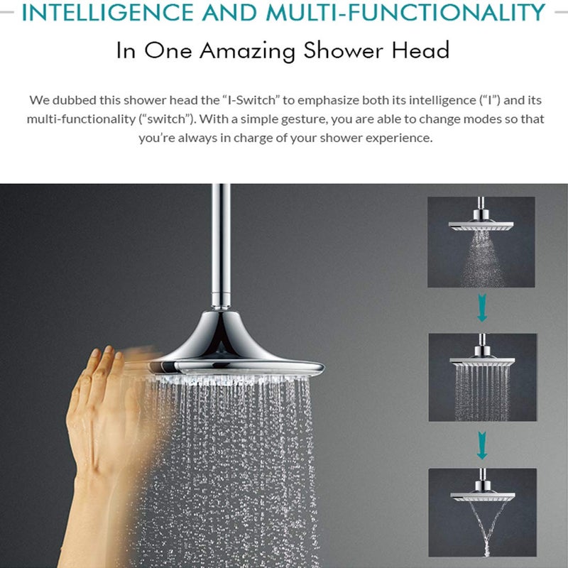 ALTON SHR20920 ABS Chrome Finish Overhead Shower Silver - Image 4