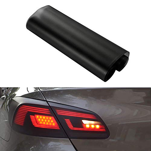 KOMAS 12” X 48” Tint Vinyl Film Sticker Sheet Roll for Car Headlight, Tail Lights, Fog Lights with Squeegee + Cutter (Matt Black) - Image 2