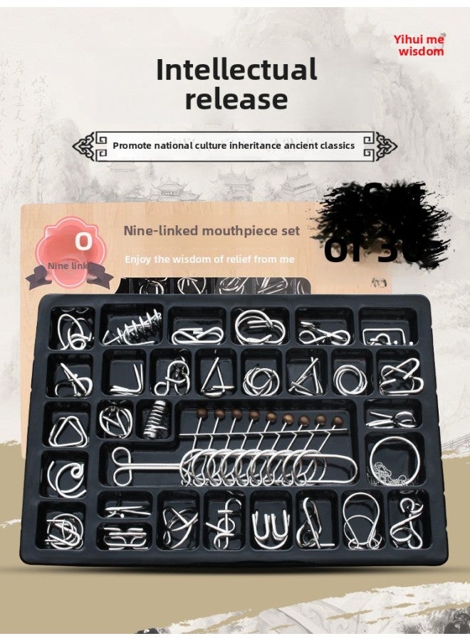 Kong Mingsuo High Difficulty Development Brain Adult Unlock Buckle High IQ Lu Ban Brain Unlock Buckle-Color:Zhuo  - Image 2