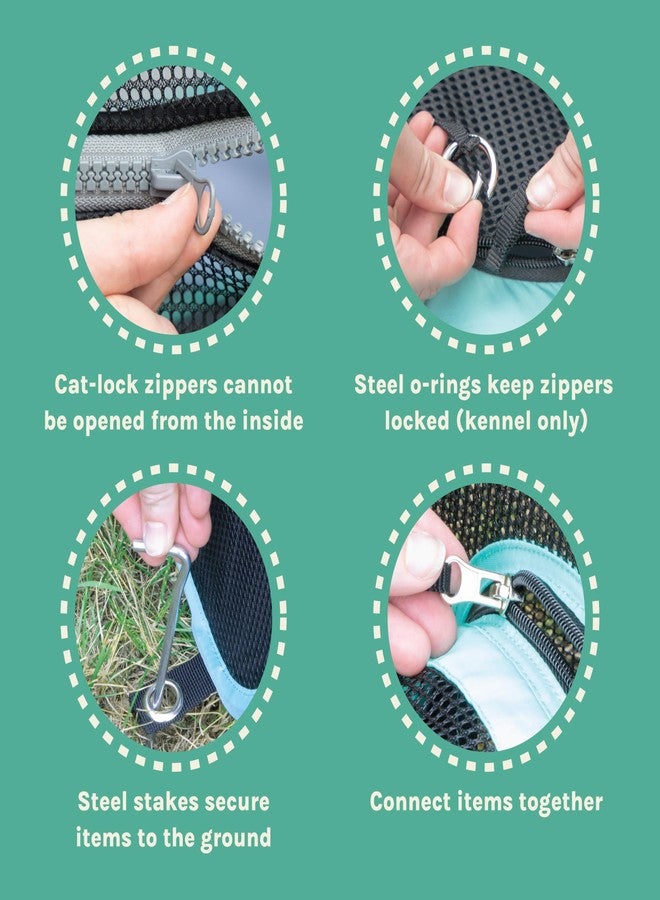 Kitty City Outdoor Catio Furniture and Play Kits for Cats, Two Way Tunnel - Image 3