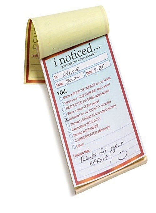 Trainers Warehouse I Noticed Pads - Appreciation Notes in Duplicate, Great for Educational and Team Building Purposes (3/Set) - Image 1