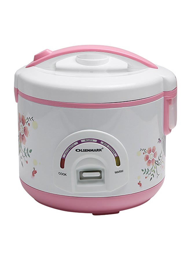 Olsenmark 3 In 1 Automatic Rice Cooker, Keep Warm Upto 8 Hours - Non-Stick Coated Inner Pot for Easy Cleaning - Cook and Automatic Keep Warm Function 1.5 L 500 W OMRC2122H White - Image 2