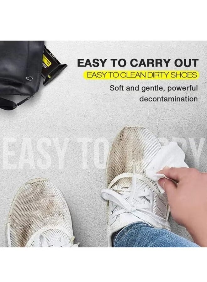 Generic Disposable Shoe Cleaning Wipes for Dirt Removal and Cleaning White Sneakers - 30 Wipes - Image 1