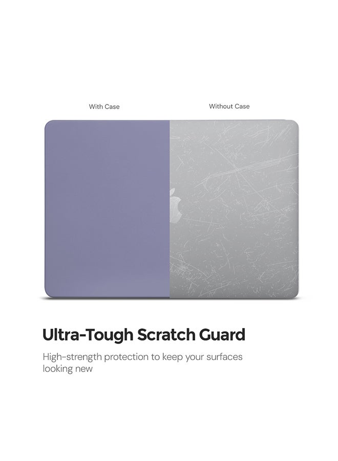 O Ozone Slim Candy Case Compatible with MacBook Air 13 inch (A2681)M2 2022, (A3113)M3 2024 Hard Case+Keyboard Cover & Screen Protector,Lavender Grey - Image 2