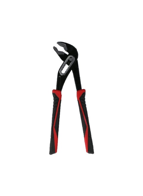 Ergonomic TPR Handle Groove Joint Plier Black and Red 10 Inch XM18010362
