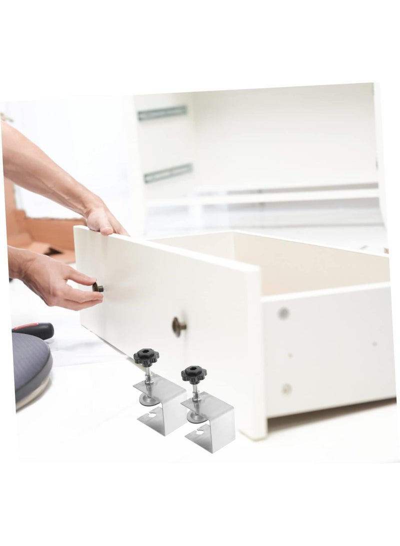 GGOOT Pcs Cabinet Hardware Drawer Installation Tool Stainless Steel Fixing Clip Offset Drawer Clamps Large Clamping Area Easy Operation - Image 5