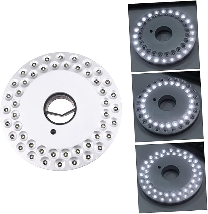 8- مصباح كايس LED للكيس الخارجي المشرق ومظلة الحديقة والمظلة الواسعة للتخييم الذهبي للتنزه بدون بطاريات