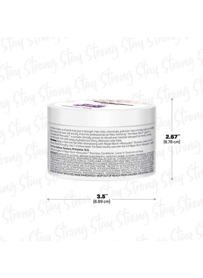 مارك أنتوني قناع إصلاح الشعر من مارك أنتوني، إصلاح الروابط + ريسكوبلكس - يُصلح ويقوي ويحافظ على الروابط داخل الشعر - يزيل التجعد والشعر المتطاير ويقلل من التكسر - علاج احترافي للشعر الجاف والتالف - Image 2