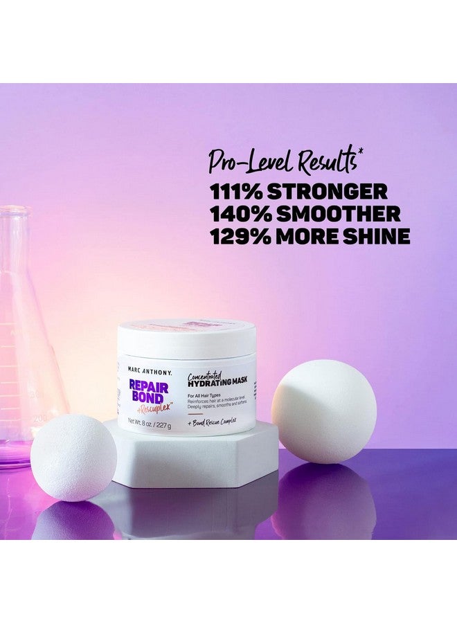 مارك أنتوني قناع إصلاح الشعر من مارك أنتوني، إصلاح الروابط + ريسكوبلكس - يُصلح ويقوي ويحافظ على الروابط داخل الشعر - يزيل التجعد والشعر المتطاير ويقلل من التكسر - علاج احترافي للشعر الجاف والتالف - Image 4