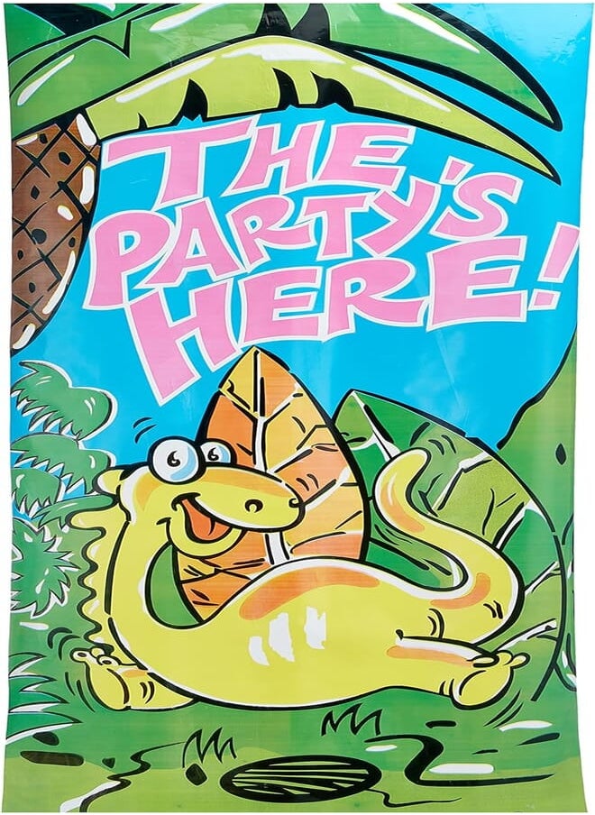 Party Party party is here print door banner, 8518 multi color 