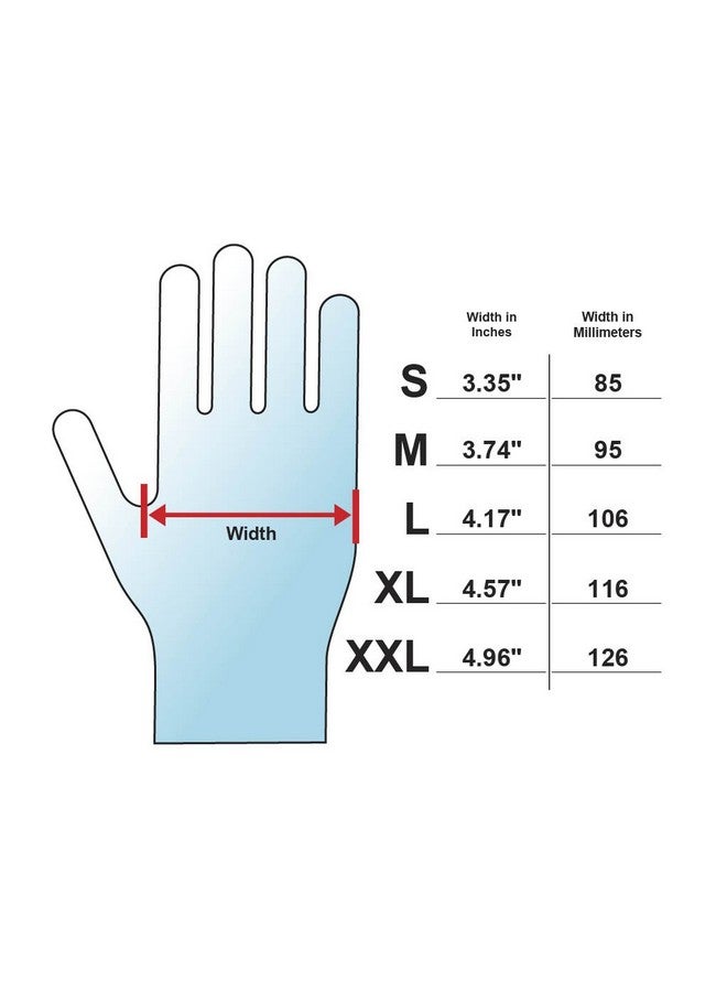Adenna HER006 Hero 14 mil Powder-Free Latex Gloves, Extended Cuff, Medical Grade, Blue, Large, Box of 50