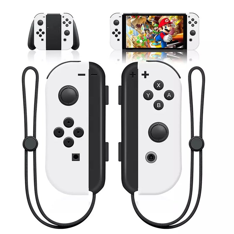 جهاز اللعب Joycon مع مقابض اليسار واليمين الانفجارية عبر الحدود - مقبض سوايتش بلوتوث صغير - إمداد مباشر من المصنع - لون أبيض - Image 1