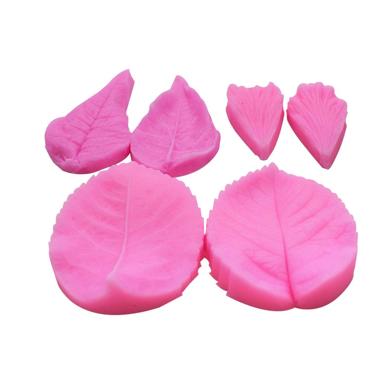 KOOTIPS Leaf Mold 3Pcs/set, KOOTIPS Silicone Leaf Petal Veiner Sugar Craft Tools Fondant and Gum Paste Mold - Image 2