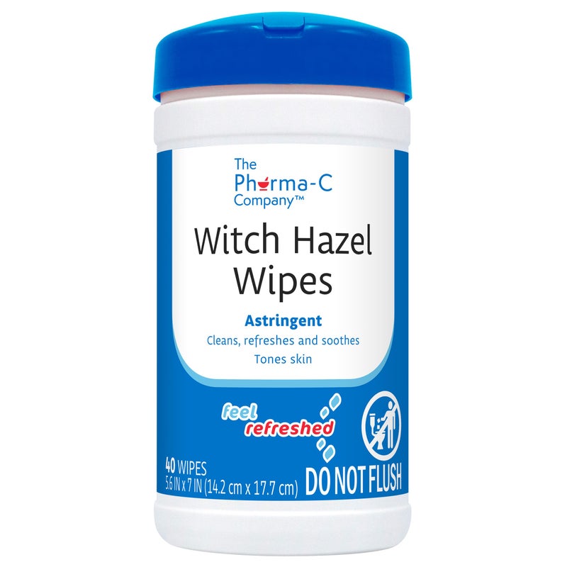 Pharma-C-Wipes مناديل فيرما-سي من هازيل الساحرة [6 علب] - تونر يومي ومناديل تنظيف قابضة للوجه - Image 2