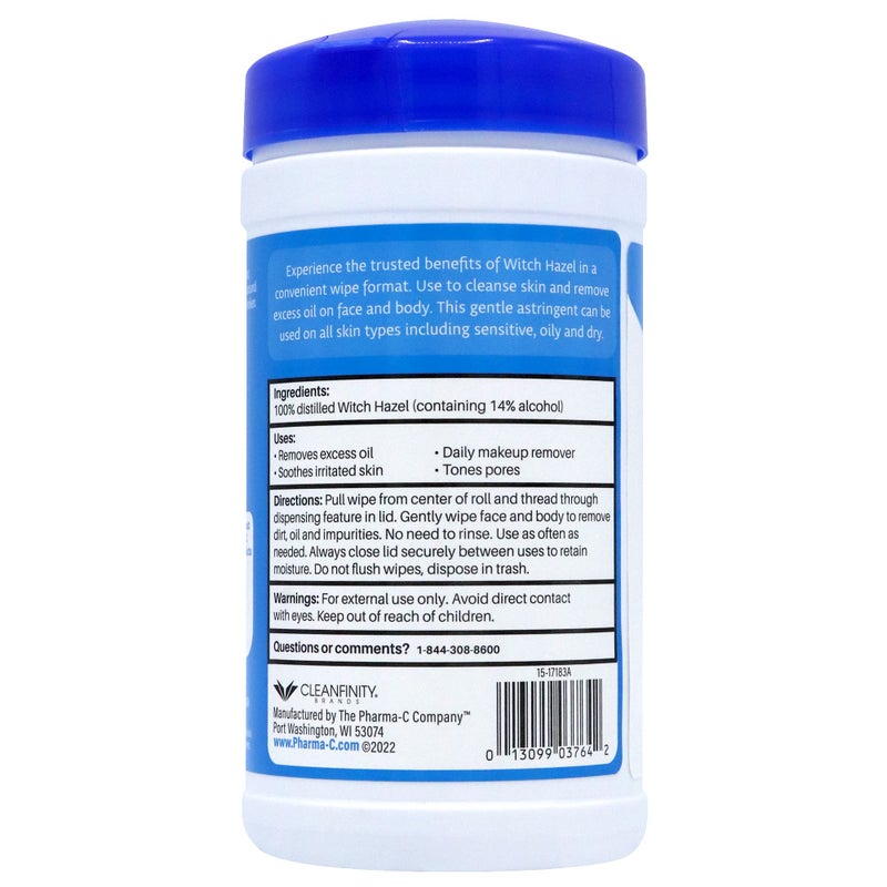 Pharma-C-Wipes مناديل فيرما-سي من هازيل الساحرة [6 علب] - تونر يومي ومناديل تنظيف قابضة للوجه - Image 3