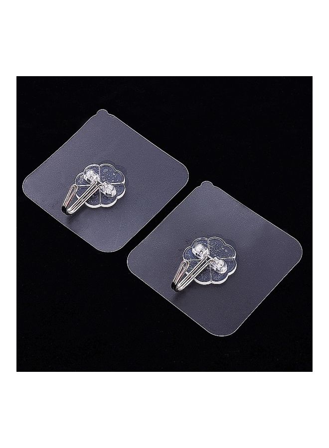 Pack Of 20 Suction Cup Sucker Wall Hook Silver/Clear 3x3x3centimeter - Image 4