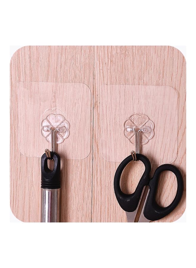 Pack Of 20 Suction Cup Sucker Wall Hook Silver/Clear 3x3x3centimeter - Image 5