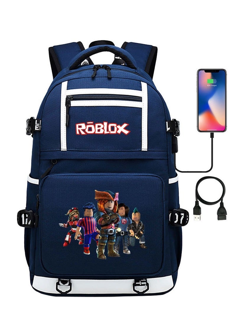 ROBLOX Printed Youth Large Capacity Men's and Women's Shoulders