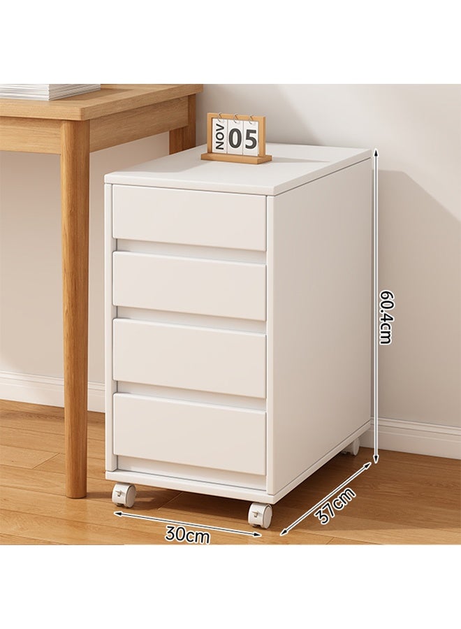 NKX Office Drawer Storage Cabinet with File Organizer, Under-Desk Side Cabinet with Wheels for Home and Workplace, 60.4 cm - Image 2