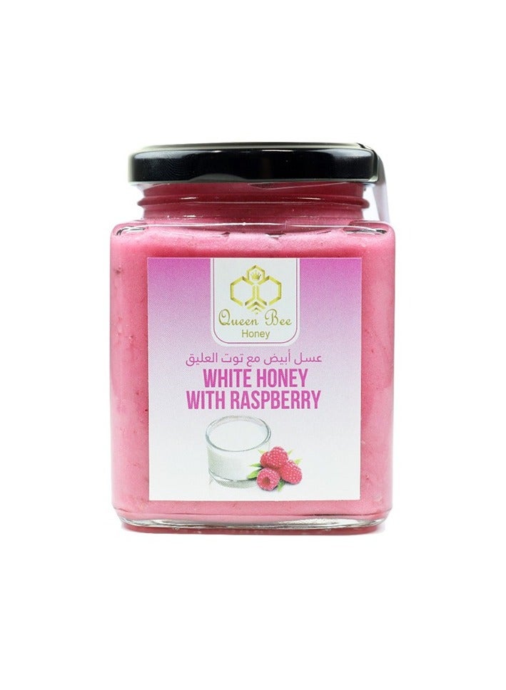 Queen Bee Honey White Honey With Raspberry 650g  - Image 1