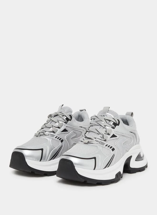 Styli Styli Metallic Insert Chunky Sole Sneakers